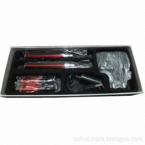 Rechargeable E-cigarette with Two Batteries, Clear Cartomizer, Easy to Refill, Long Wick